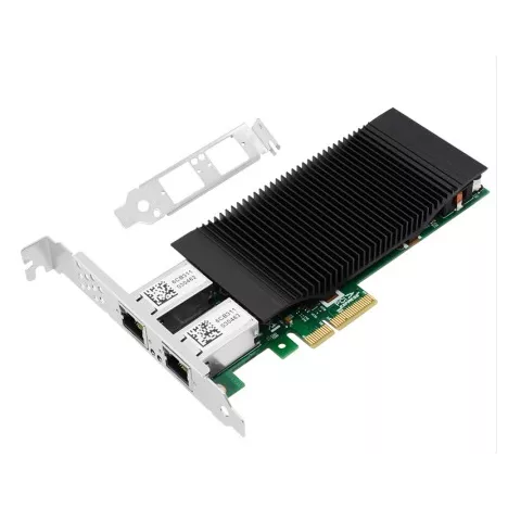 LR-Link LRES2002PT-POE - Сетевая карта двухпортовый Gigabit Ethernet PCIe x4 адаптер с поддержкой PoE на базе чипа Intel 82576, совместимый с каналами PCIe x8 и x16.