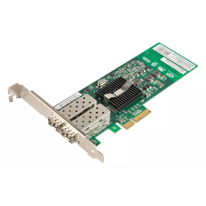 LR-Link LREC9712HF-2SFP - Сетевая карта PCIe x4, 2 порта 1000BaseX, поддержка iSCSI, PXE, QoS, VLAN, Virtualization, управление SNMP, RMON.