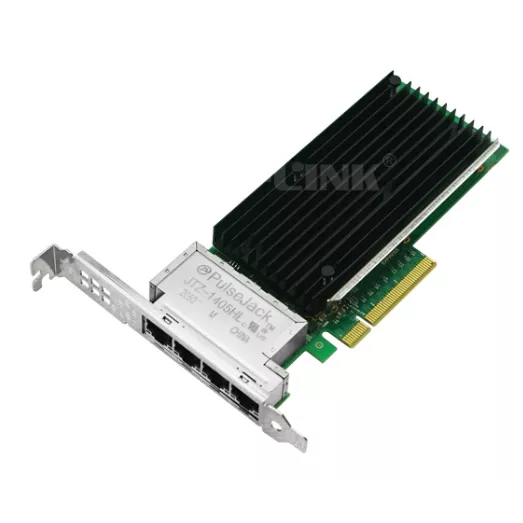 LR-Link LRES1013PT - Сетевая карта 4 порта 10GBase-T Ethernet PCIe X8 купить в Казани 	Ключевая Особенность			Сетевой адаптер Ethernet с четырьмя медными портами 10G Ethernet PCIe x8