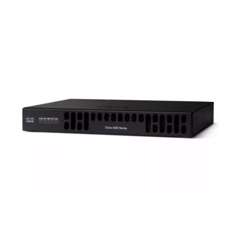 Cisco  ISR4221 - Маршрутизатор,1 комбо порт 10/100/1000BaseT/SFP, 1 порт 10/100/1000BaseT, 2 слота NIM