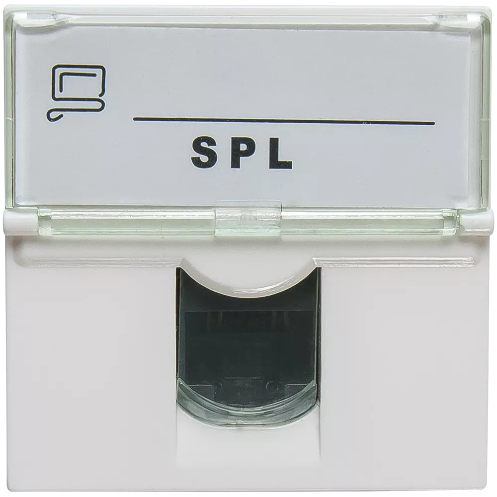 SPL 200007 - Розетка информационная UTP 1хRJ45 45х45 cat5е