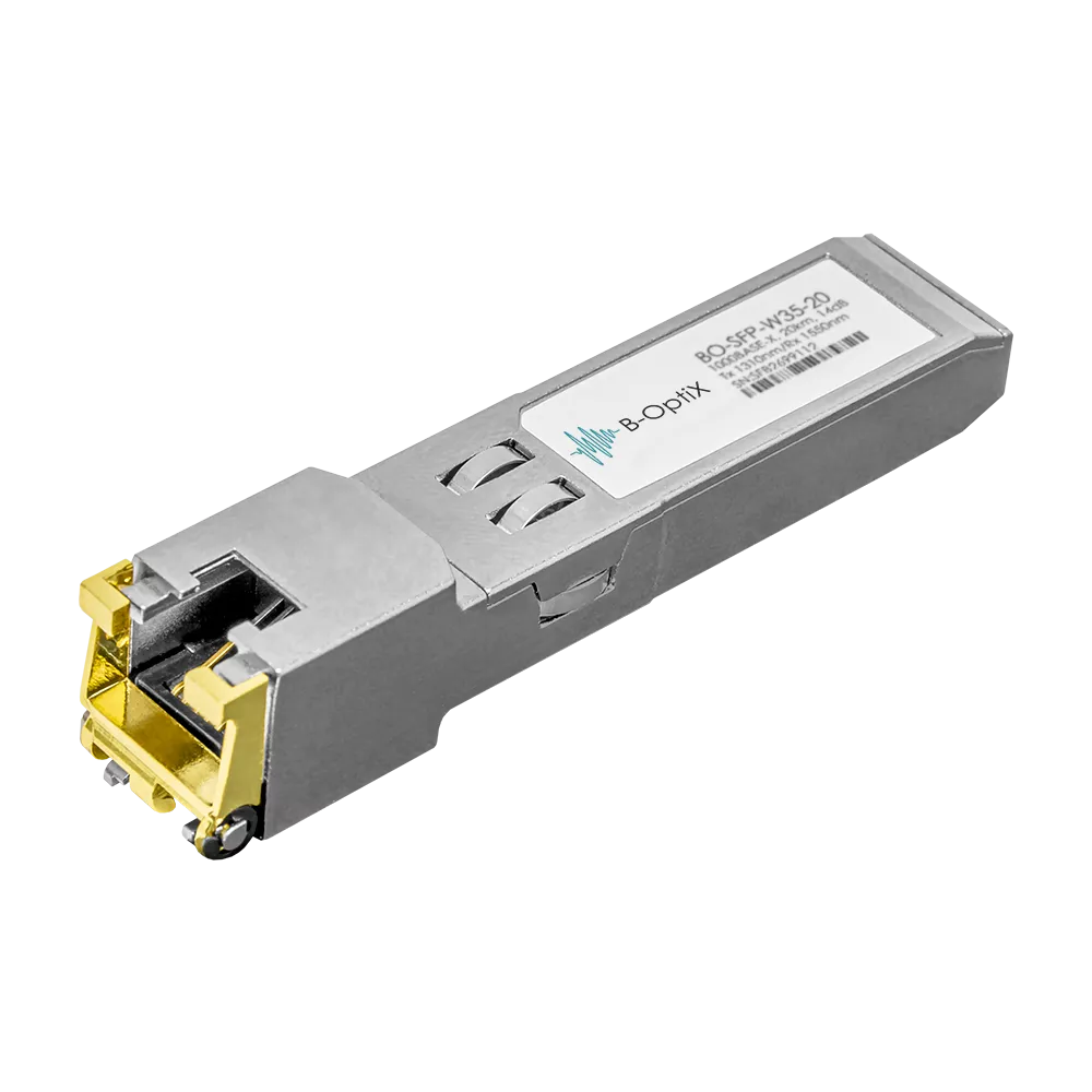 B-OptiX BO-SFP-T - SFP 1000Base-T модуль под витую пару UTP, разъем RJ-45, дальность до 100м [34403]