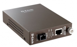 D-Link DMC-920T/B10A - WDM медиаконвертер с 1 портом 10/100Base-TX и 1 портом 100Base-FX с разъемом SC (ТХ: 1550 нм; RX: 1310 нм) для одномодового оптического кабеля (до 20 км)