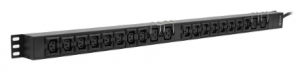 SNR-PDU-16A04B-16L1 - Блок электрических розеток на 16хIEC320 C13 и 4хIEC320 C19, шнур питания 3 м 3x6мм2 с вилкой IEC 60309 16A 2P＋E (IP44) 942.0х50.0х44.4мм купить в Казани 	ОписаниеНеуправляемый блок распределения электропитания (PDU) для монтажа в телекоммуникационных шк