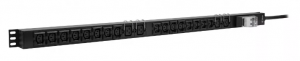 SNR-PDU-16A04B-32L1 - Блок электрических розеток на 16хIEC320 C13 и 4хIEC320 C19, шнур питания 3 м 3x6мм2 с вилкой IEC 60309 32A 2P＋E (IP44) 1077.0х50.0х44.4мм купить в Казани 	ОписаниеНеуправляемый блок распределения электропитания (PDU) для монтажа в телекоммуникационных шк