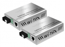 Wi-Tek WI-MC101M - Медиаконвертеры 100Mb/s, дальность до 25км, комплект 2шт 1310/1550нм
