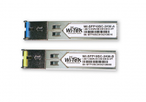Wi-Tek WI-SFP10SC-3KM - Модуль SFP WDM, дальность до 3км (6dB), комплект 2шт 1310/1550нм купить в Казани 	ОписаниеКомплект одноволоконных модулей SFP WDM WI-SFP10SC-3KMРазъем SC, рабочая длина волны 1310/1