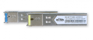 Wi-Tek WI-SFP10SC-20KM - Модуль SFP WDM, дальность до 20км (14dB), комплект 2шт 1310/1550нм купить в Казани 	ОписаниеКомплект одноволоконных модулей SFP WDM WI-SFP10SC-20KMРазъем SC, рабочая длина волны 1310/
