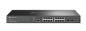 TP-Link SG3218XP-M2 - Управляемый коммутатор Omada уровня 2+ с 16 портами 2,5 Гбит/с (8 портов PoE+) и 2 портами SFP+
