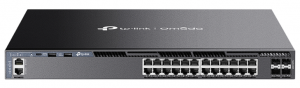 TP-Link SG6428X - Стекируемый управляемый коммутатор 3‑го уровня Omada с 24 гигабитными портами и 4 портами SFP+ купить в Казани 	Описание			24 гигабитных порта RJ45, 4 порта SFP+.				Коммутационная ёмкость: 128 Гбит/с.				Физиче