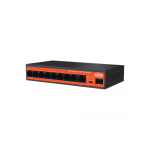 Wi-Tek WI-PS309GFH - Коммутатор неуправляемый PoE 65Вт, 8GE(PoE)+1GE+1SFP