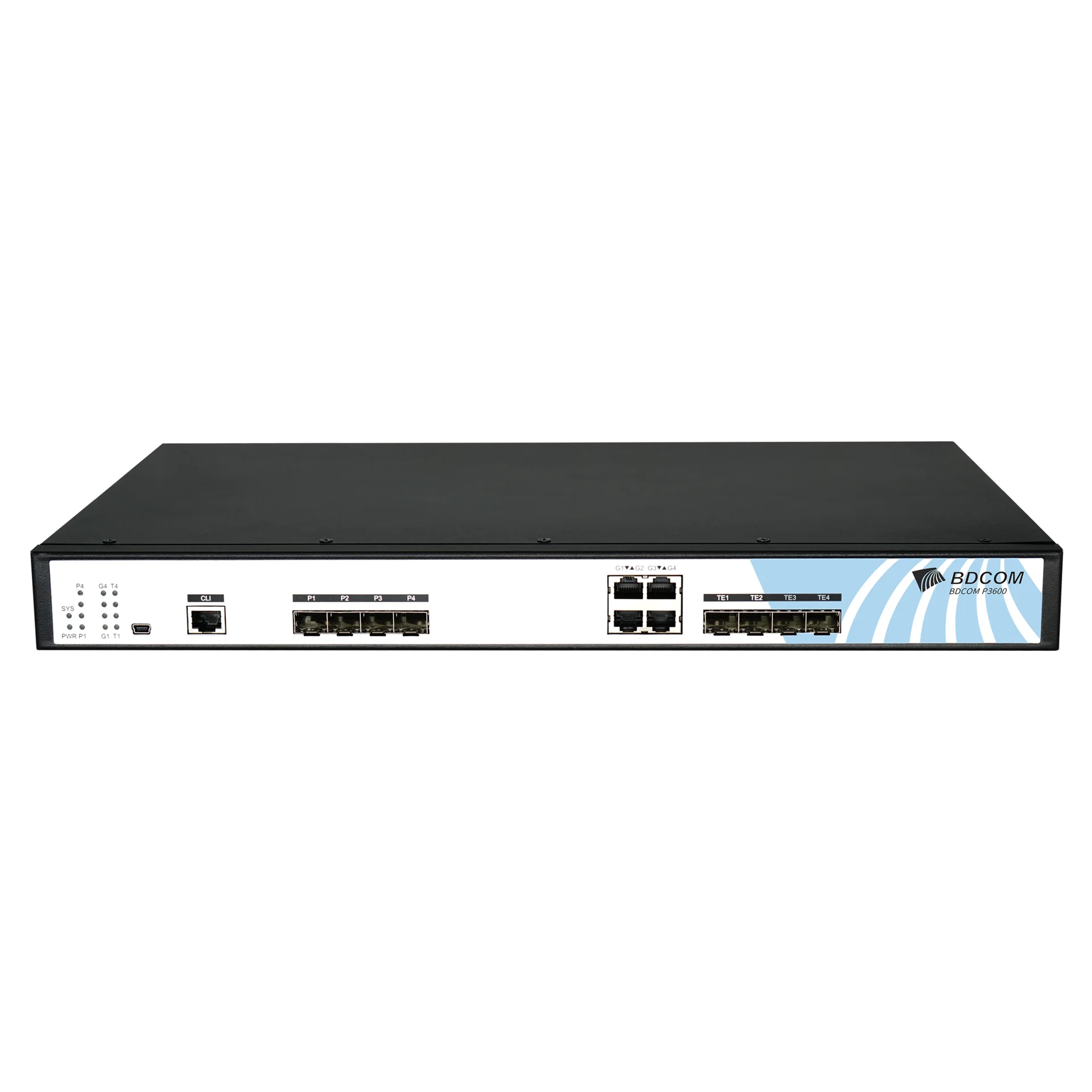 BDCOM OLT P3600-04-2AC GEPON - Оптический терминал, 4хPON, 4х1G TX, 4х10G SFP+