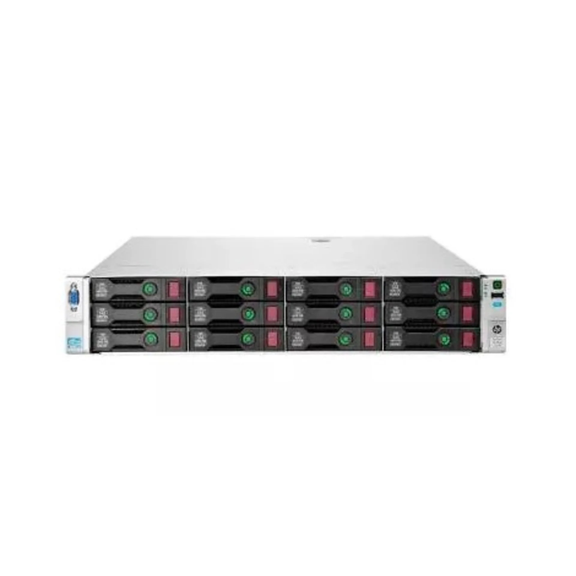 HP Proliant DL380p Gen8, 12LFF, P420i/1GB FBWC - Шасси сервера, до двух процессоров Intel Xeon E5-2600v1/v2, 24 слота DDR3, 12 отсеков под диски SAS/SATA 3.5