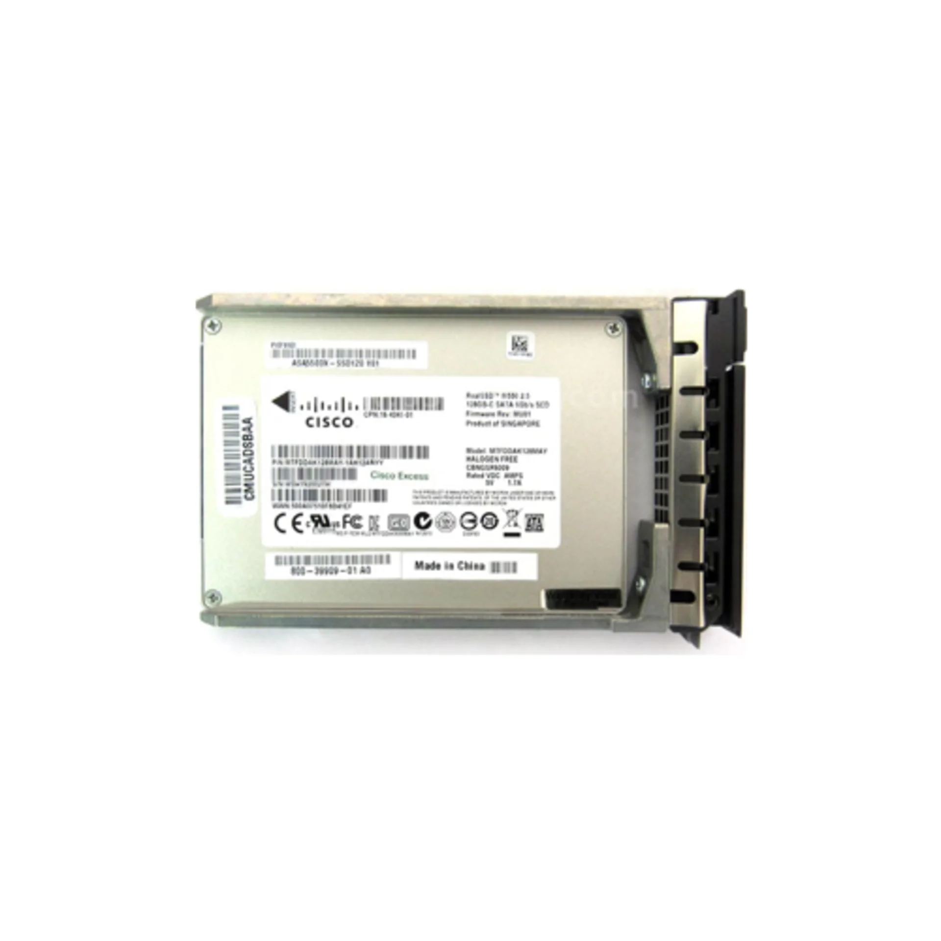 Cisco ASA5500X-SSD120 - Твердотельный накопитель на 120 Gb для межсетевых экранов ASA5500X серии с салазкой [59598] купить в Казани 	SSD накопитель Cisco 120 ГБ ASA5500X-SSD12028-05-2024