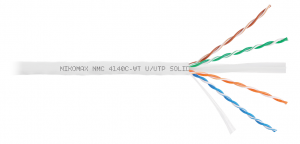 NIKOMAX NMC 4140C-WT - Кабель U/UTP 4 пары, Кат.6 (Класс E), тест по ISO/IEC, 250МГц, одножильный, BC (чистая медь), 23AWG (0,55мм), полимерный материал нг(А)-HF, внутренний, белый, 305м купить в Казани 	Описание:4-я серия включает в себя экранированные и неэкранированные кабели категорий 5, 5e, 6, 6A,