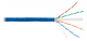 NIKOMAX NMC 4140C-BL - Кабель U/UTP 4 пары, Кат.6 (Класс E), тест по ISO/IEC, 250МГц, одножильный, BC (чистая медь), 23AWG (0,55мм), полимерный материал нг(А)-HF, внутренний, синий, 305м