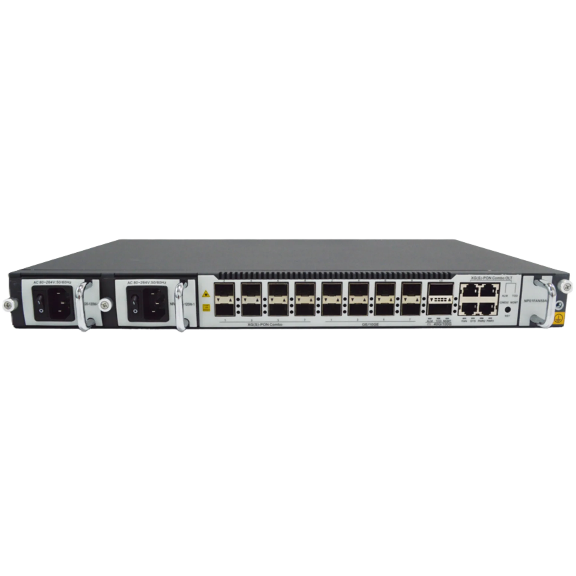 SNR-OLT-XGSPON-8-2AC - Станционный терминал SNR OLT с 8 портами 8*XG(S)-PON/GPON (SFP+), 8*10GE/GE SFP + 2*100G QSFP28, БП 2 x AC