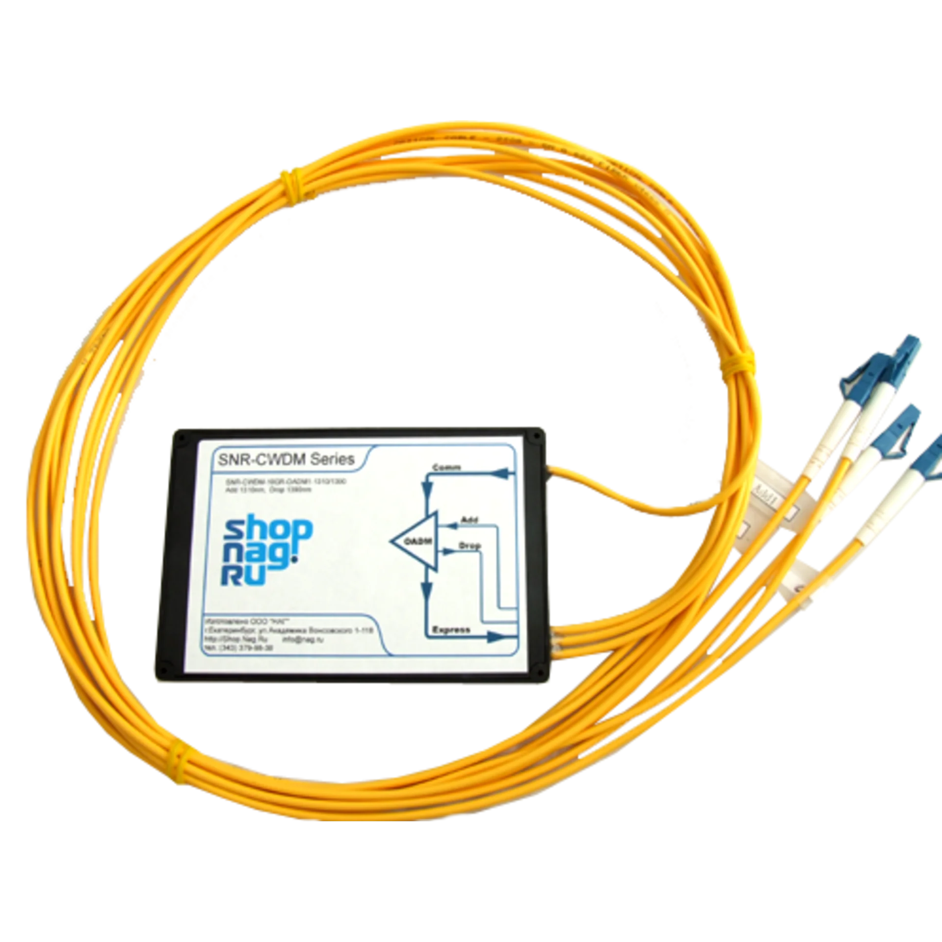 SNR-DWDM-OADM1-1550.92/1531.90 - Модуль Add/Drop для одноволоконных DWDM сетей