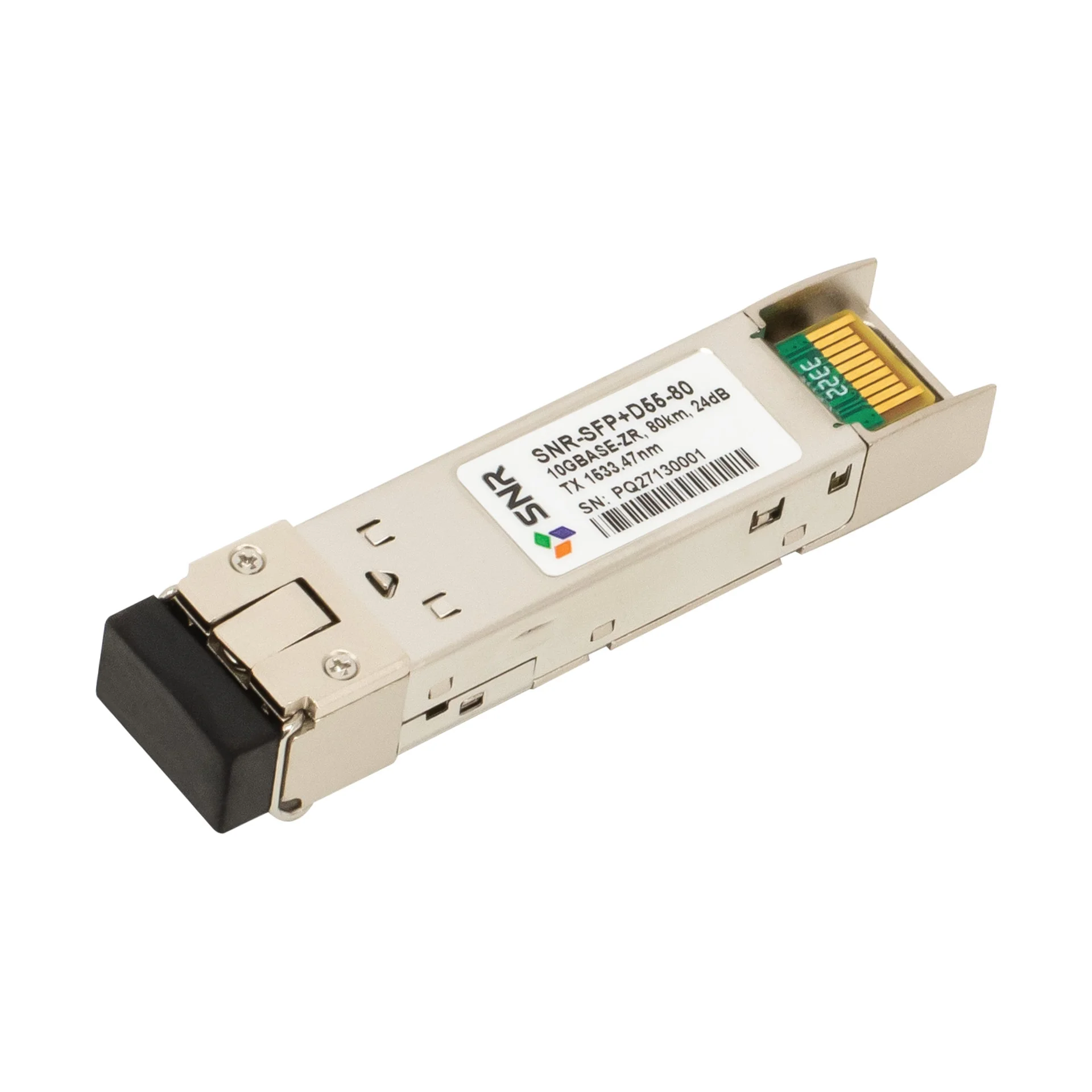 SNR-SFP+D55-80 - Двухволоконный модуль, SFP+ DWDM 10GBASE-ZR/ZW, разъем LC, рабочая длина волны 1533.47нм, дальность до 80км (24dB).