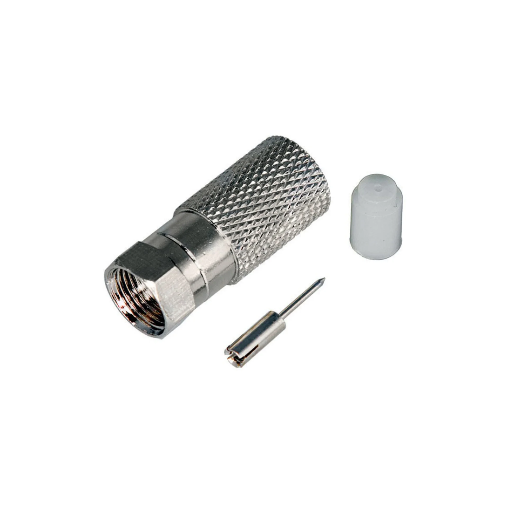 SNR-FZ010 - 100шт, разъем F-RG11 резьбовой с пином