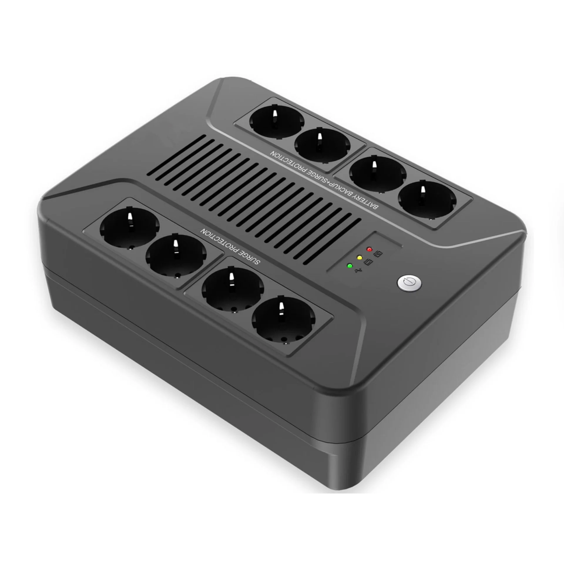 SNR-UPS-LID-1000-LED-PLUS - ИБП SNR Line-Interactive, мощность 1000 ВА/600 Вт, 8 Schuko, LED, USB, 8 Schuko