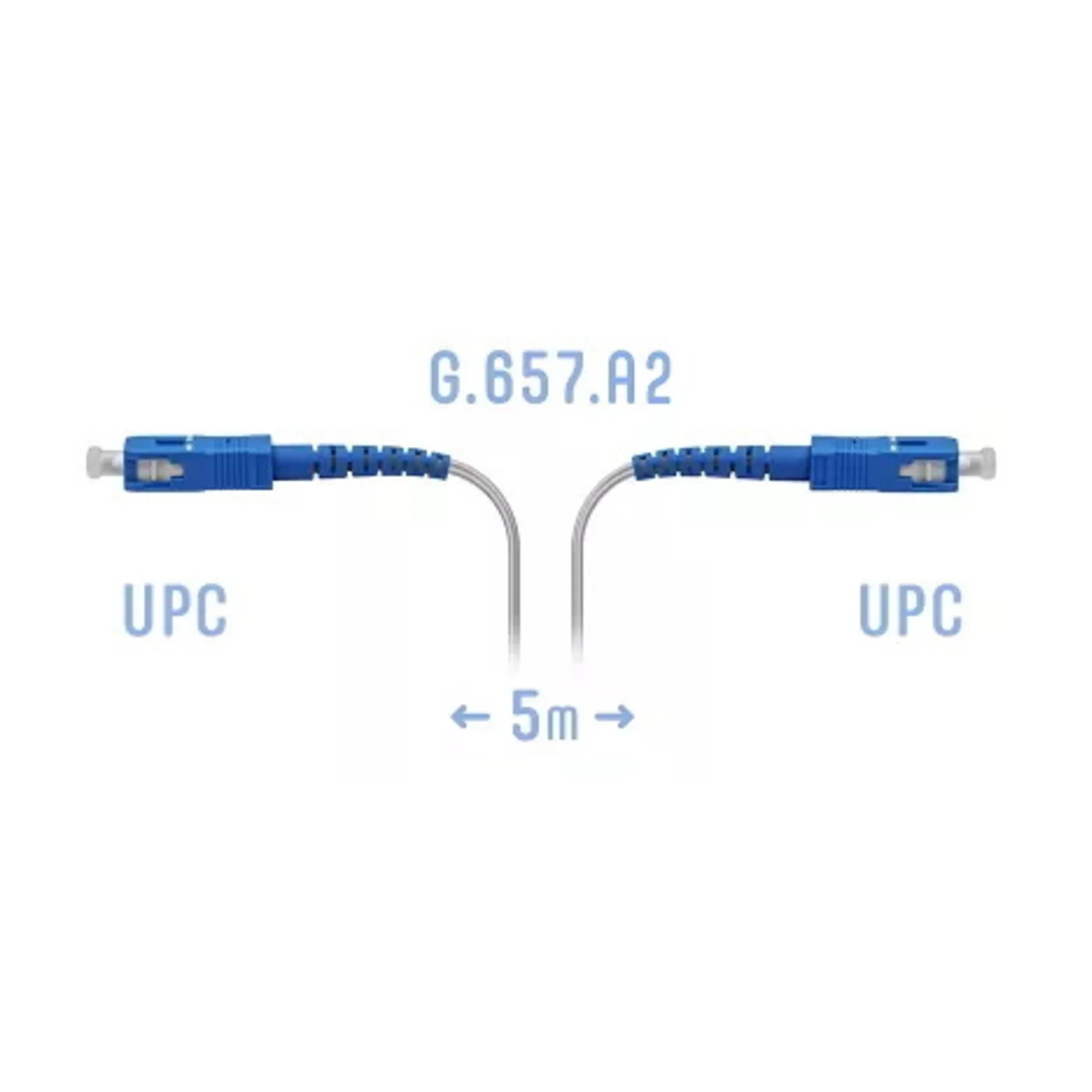 SNR-PC-FTTH-SC/UPC-C-5m - Патчкорд оптический FTTH, SC/UPC - SC/UPC, с двумя силовыми элементами из FRP-прутка, SM, 5 метра (волокно G.657.A2) купить в Казани 	Патчкорд FTTH – это специальный шнур (коммутационный кабель), который имеет конструкцию, подходящую