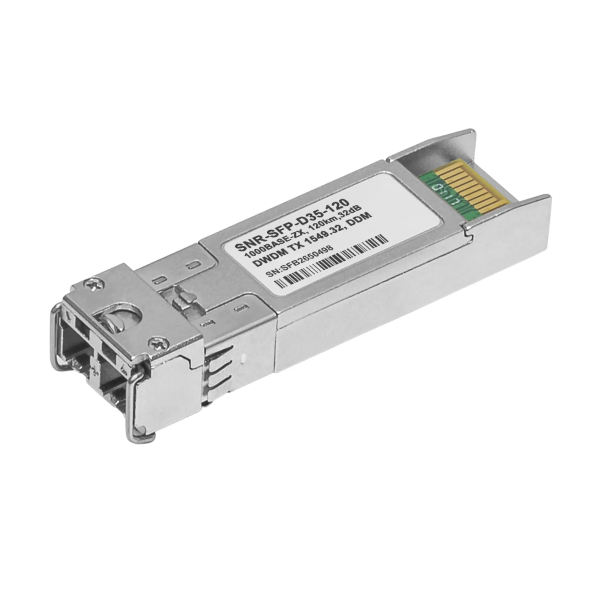 SNR-SFP-D35-120 - Модуль SFP 1.25G DWDM оптический, дальность до 120км (32dB), 1549.32нм