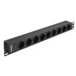 ExeGate ServerPro PDU-19H907 Al-9S-C20 - Блок розеток 19", 1U, алюминий, 9Schuko, С20 купить в Казани 	Горизонтальные 19” ExeGate ServerPro PDU используются для электроснабжения сетевого оборудования в