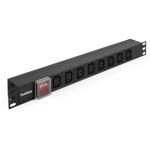 ExeGate ServerPro PDU-19H808 Al-8C13-C14-SW - Блок розеток 1U, алюминий, 8 IEC 320 C13, С14 купить в Казани 	Горизонтальные 19” ExeGate ServerPro PDU используются для электроснабжения сетевого оборудования в