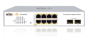 Wi-Tek WI-PCES310GF v2 - Настраиваемый Easy Smart коммутатор PoE 120Вт, порты 8 PoE GE + 2 SFP, купить в Казани 	Настраиваемый гигабитный коммутатор WI-PCES310GF v2 серии Easy Smart с функцией PoE с бюджетом 120