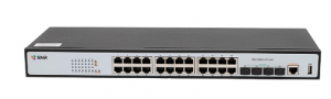 SNR-S2989G-24TX-2AC - Управляемый коммутатор уровня 2+, 24 порта 10/100/1000Base-T, 4 порта 1/10G SFP+, VSF HA, два встроенных БП ~220V AC купить в Казани 	Описание	Управляемый гигабитный L2+ коммутатор SNR-S2989G-24TX-2AC предназначен для построения высо
