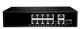 NETLAN NLS-1211P - Коммутатор неуправляемый 8*10/100/1000Мбит/с PoE (af/at), 2*10/100/1000Мбит/с RJ45, 1*100/1000Мбит/с SFP, DC52V/2.3A, PoE бюджет 120W