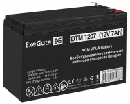 Exegate DTM 1207 - Аккумуляторная батарея (12V 7Ah, клеммы F1)