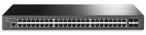 TP-Link SG3452 - 48‑портовый гигабитный управляемый коммутатор 2‑го уровня с 4 SFP‑слотами купить в Казани 	Описание			Гигабитные порты: 48 гигабитных портов RJ45 и 4 гигабитных SFP‑слота обеспечат высокоско