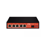 Wi-Tek WI-PS306GF-UPS v3 - Коммутатор неуправляемый с функцией UPS, 5хGE PoE + 1хSFP, DIP переключатель купить в Казани 	Неуправляемый гигабитный коммутатор WI-PS306GF-UPS v3 с питанием от солнечной панели и аккумуляторн