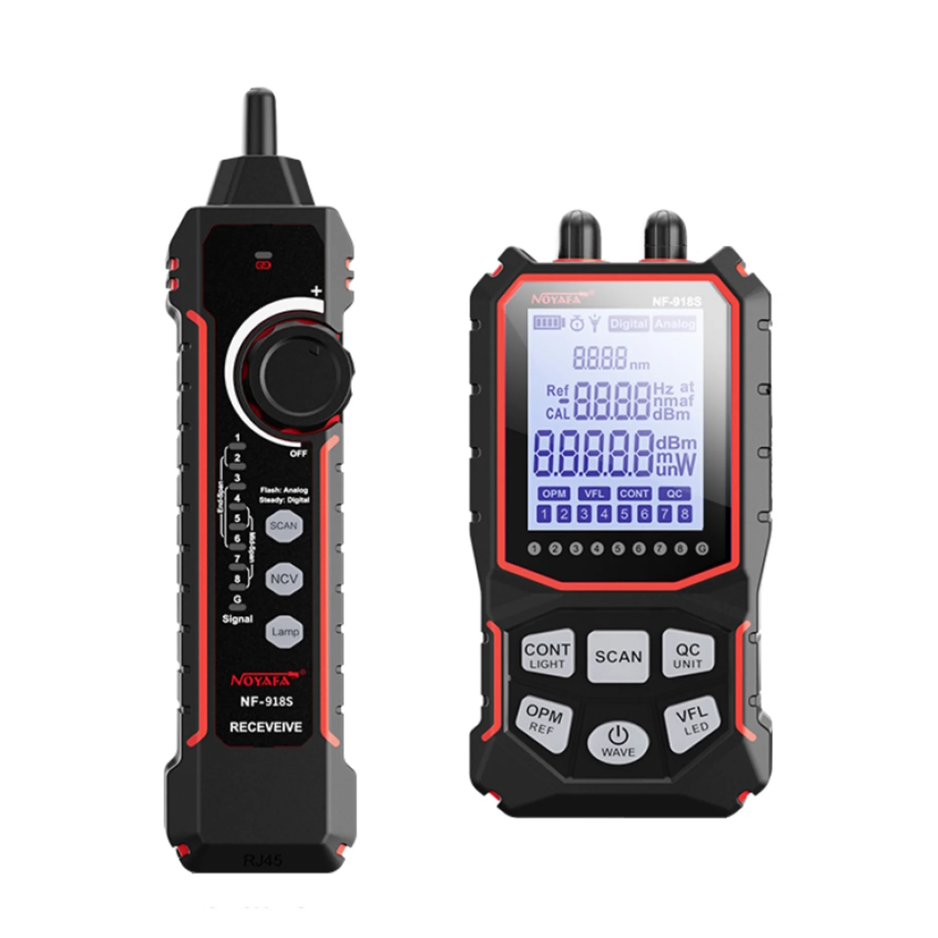 NOYAFA NF-918S - Многофункциональный тестер для витопарного кабеля с функцией измерителя оптической мощности (PM) и визуального дефектоскопа (VFL) купить в Казани 	Описание																																				NF-918S - многофункциональный тестер для витопарно