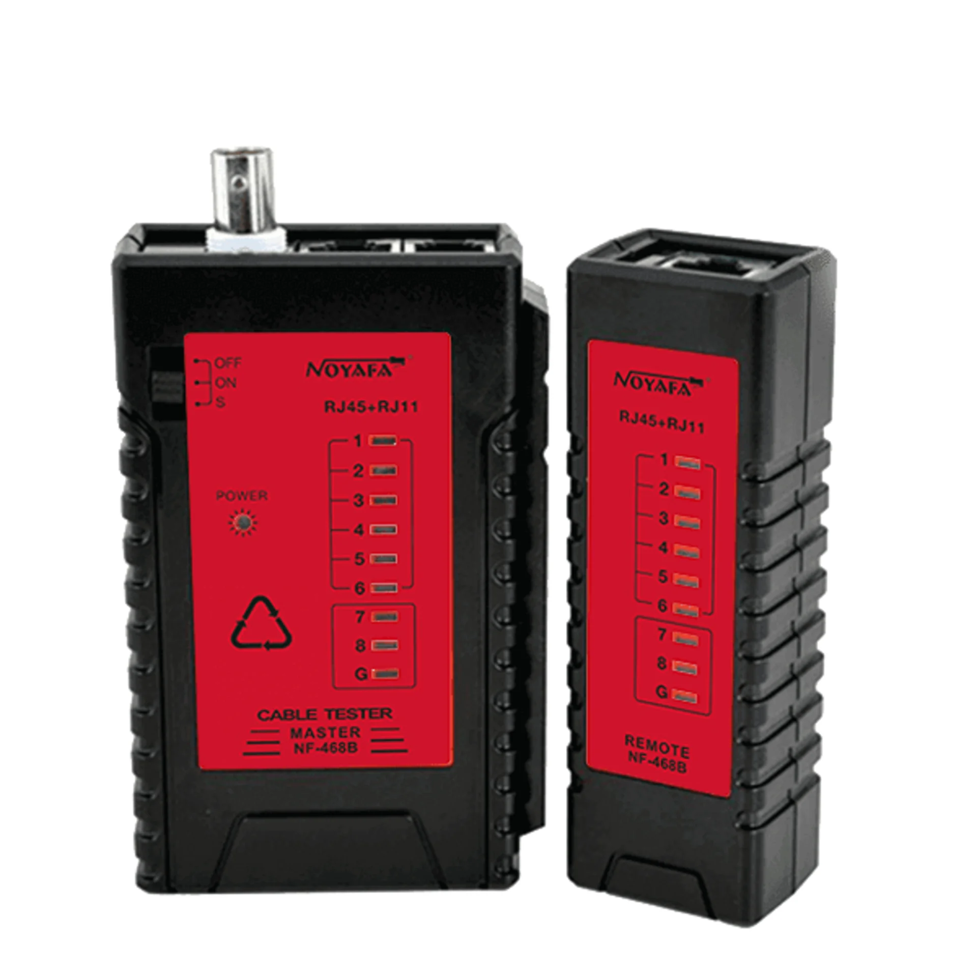 NOYAFA NF-468B - Линейный тестер для витопарного, телефонного и коаксиального кабеля