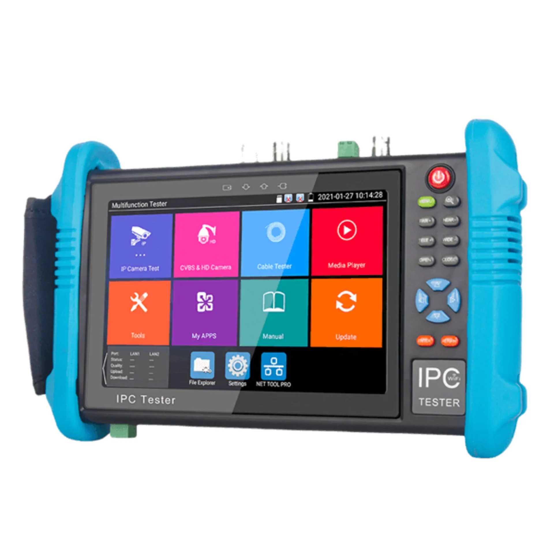 NOYAFA NF-IPC716ADHS PRO - Многофункциональный тестер видеосистем купить в Казани 	Описание	NF-IPC716ADHS PRO полнофункциональный тестер монитора видеонаблюдения. Тестер оснащен