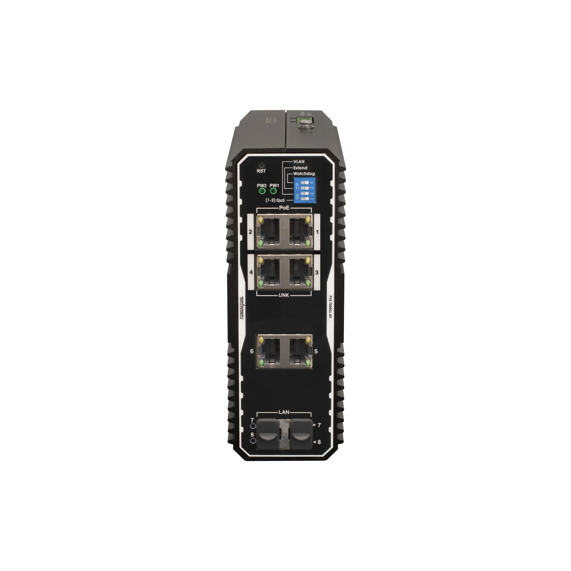 POWERTONE PUS-TS04GL-BTi - Неуправляемый промышленный 4 портовый PoE коммутатор c 4 портами до 90Вт купить в Казани 	Характеристики										Общие																Размещение										На DIN-рейку																Тип ко