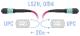 SNR-PC-MPO/UPC-MPO/UPC-FF-MM4-12F-20m - Оптический патчкорд MPO/UPC - MPO/UPС, FF (Female / Female), кроссовый, MM, 12 волокон диаметром 50/125 (OM4), 20 метров.
