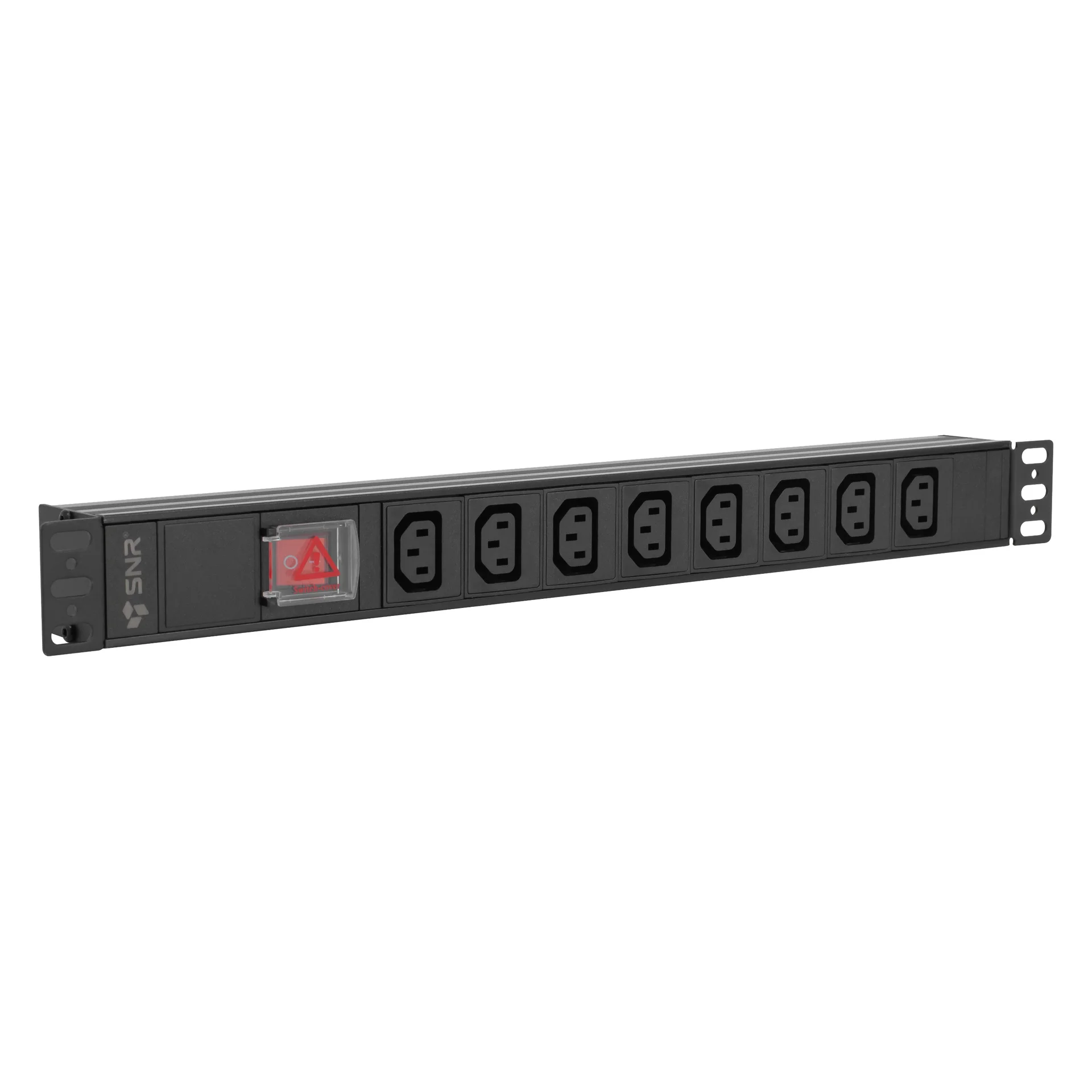 SNR-PDU-8A-C14-0-MS10L1 - Блок розеток серии SNR-PDU базовый на 8xC13, без шнура питания с вилкой C14, 10A купить в Казани 	Блок розеток предназначен для распределения электропитания и защиты компьютеров, электронной техник
