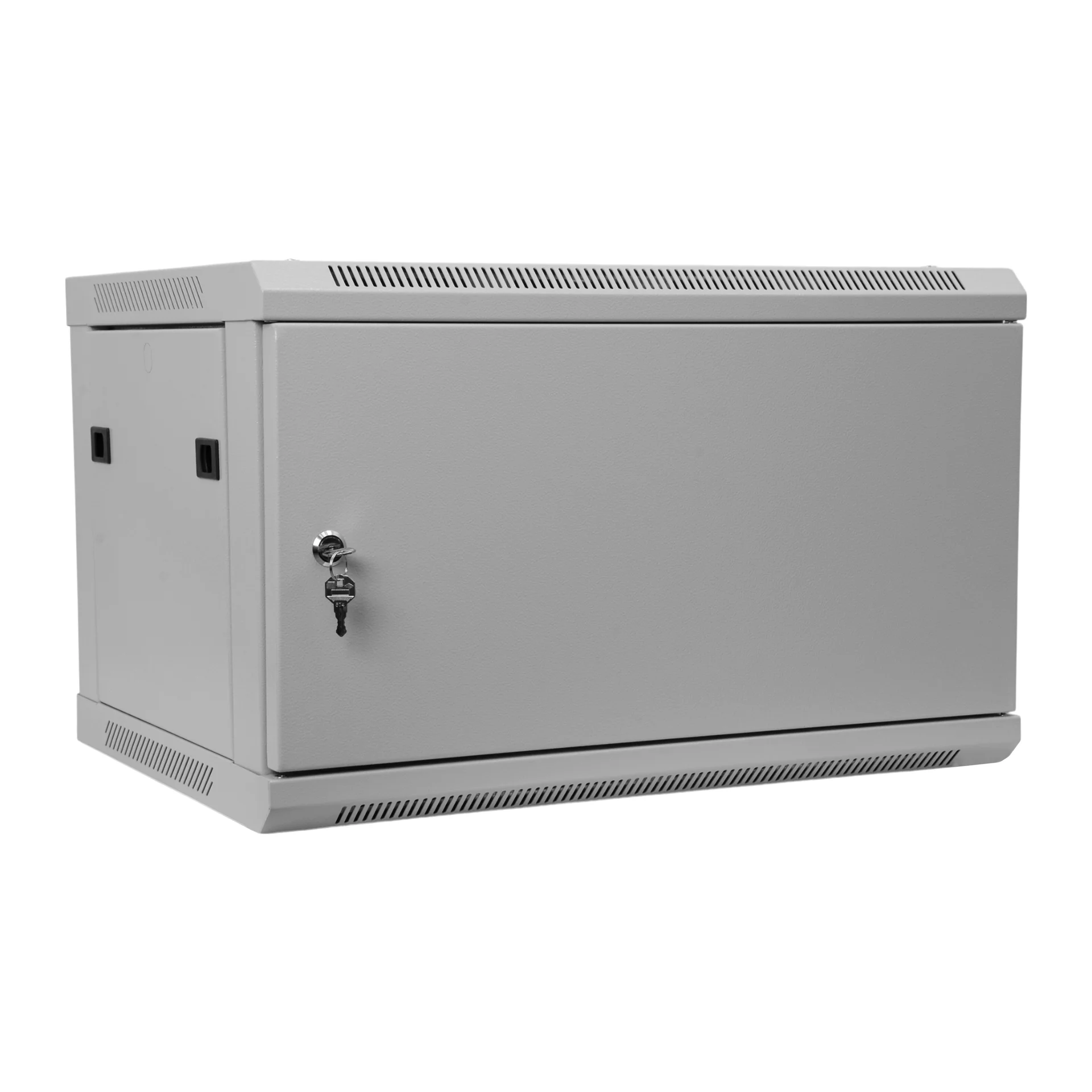 SNR-TWC-6-SF-R-M - Шкаф телекоммуникационный настенный 6U, 600х450х370мм (металлическая дверь) купить в Казани 	Телекоммуникационные шкафы серии TWC предназначены для компактного размещения оптического и электро