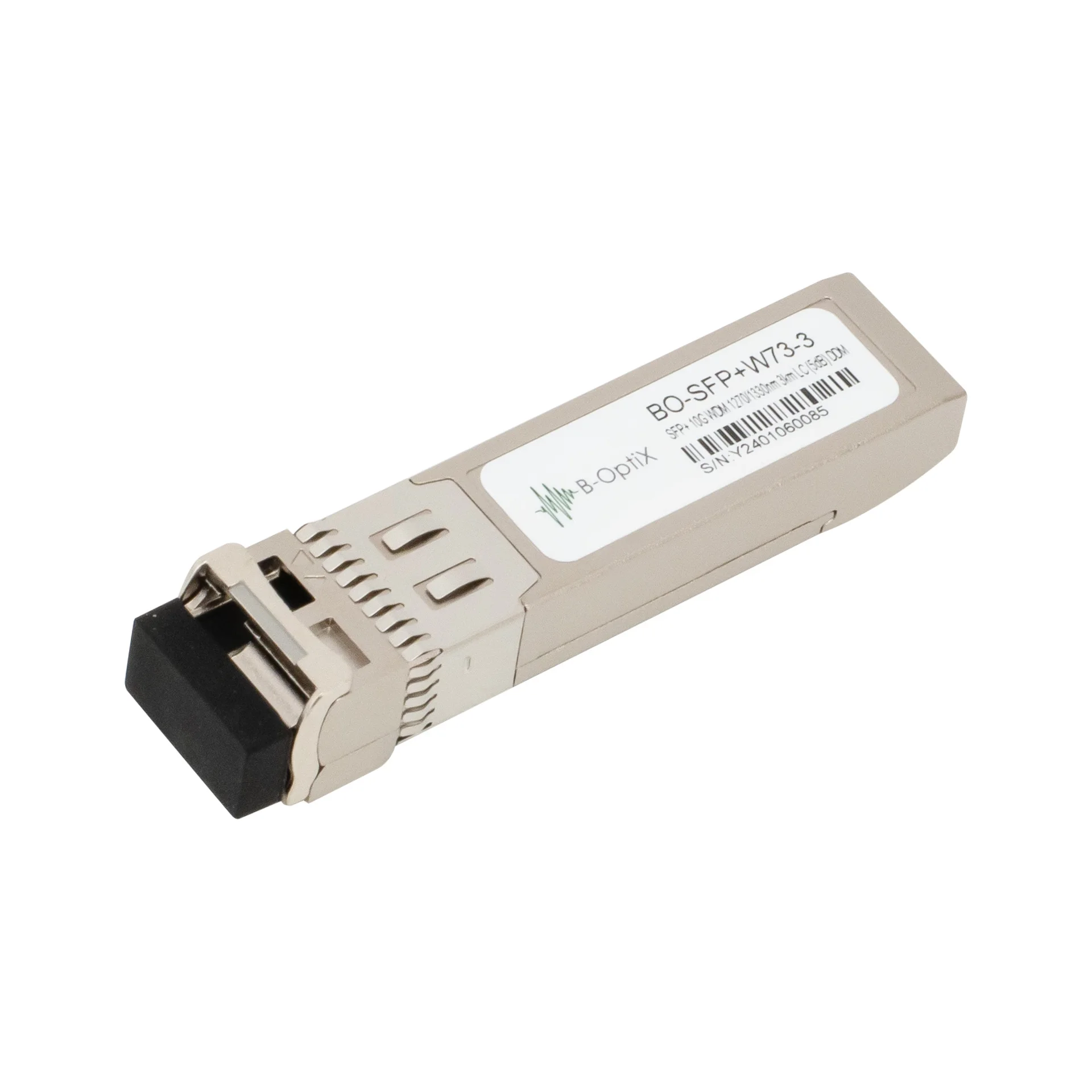 B-OptiX BO-SFP+W73-3 - Одноволоконный модуль, SFP+ WDM 10GBASE-LR/LW, разъем LC, рабочая длина волны Tx/Rx: 1270/1330нм, дальность до 3км (5dB) купить в Казани 	Одноволоконный оптический модуль с форм-фактором SFP+ для 10G Ethernet, соответствует стандарту 10G