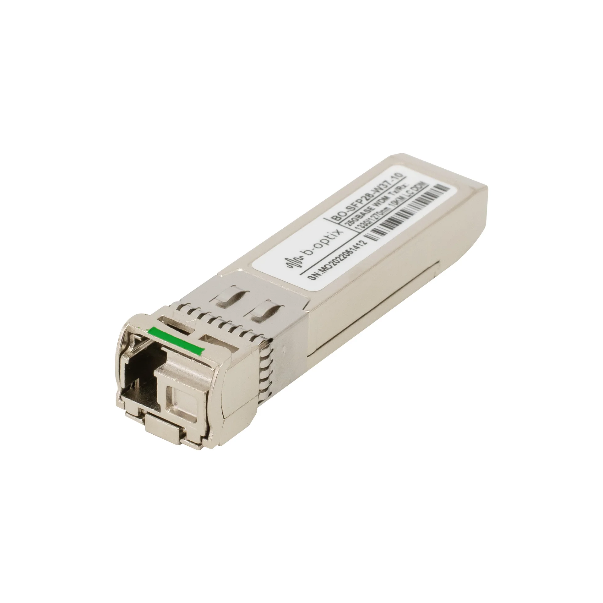 B-OptiX BO-SFP28-W37-40 - Одноволоконный модуль, SFP28 WDM 25GBASE, разъем LC, рабочая длина волны Tx/Rx: 1330/1270нм, дальность до 40км