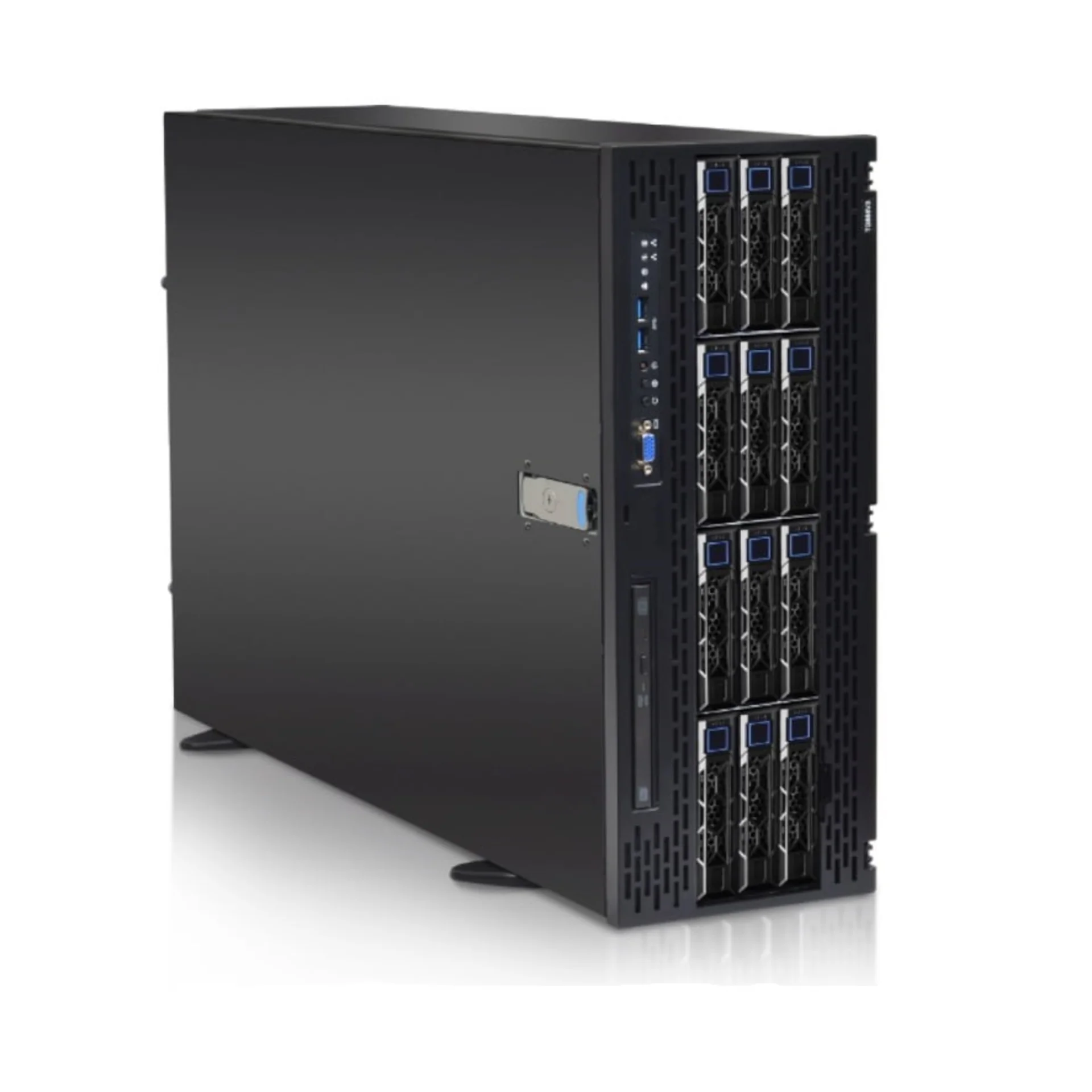 SNR-STR4404LSG - 4U Tower сервер с прямым подключением GPU к CPU для минимальной задержки и высокой скорости обмена данными. Поддерживает до 2 процессоров LGA4677, 4 ТБ DDR5 и до 4 GPU. Хранилище — 12 отсеков (SATA/SAS/NVMe). купить в Казани 	SNR-STR4404LSG —  серверная платформа нового поколения, созданная для задач искусственного инт