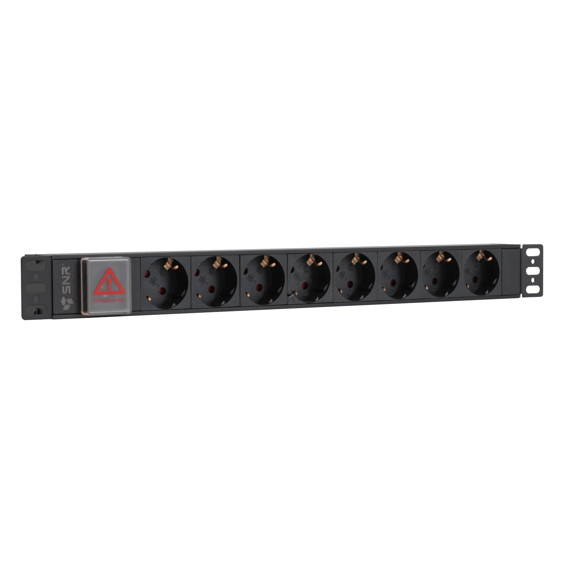 SNR-PDU-8S-C14-0-10L1 - Блок розеток серии SNR-PDU базовый на 8xSchuko, без шнура питания с вилкой C14, 10A купить в Казани 	Блок розеток предназначен для распределения электропитания и защиты компьютеров, электронной техник