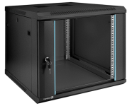 ExeGate EC-WM-9U.600.G.BLACK - Шкаф монтажный телекоммуникационный 9U 600х600х500, дверь стекло, черный купить в Казани Шкаф монтажный телекоммуникационный предназначен для размещения активного и пассивного телекоммуника