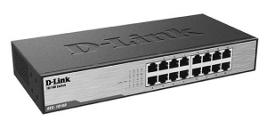 DES-1016D/I1A - Неуправляемый коммутатор с 16 портами 10/100Base-TX купить в Казани 	Описание	Неуправляемый коммутатор DES-1016D с 16 портами 10/100Base-TX представляет собой недорогое