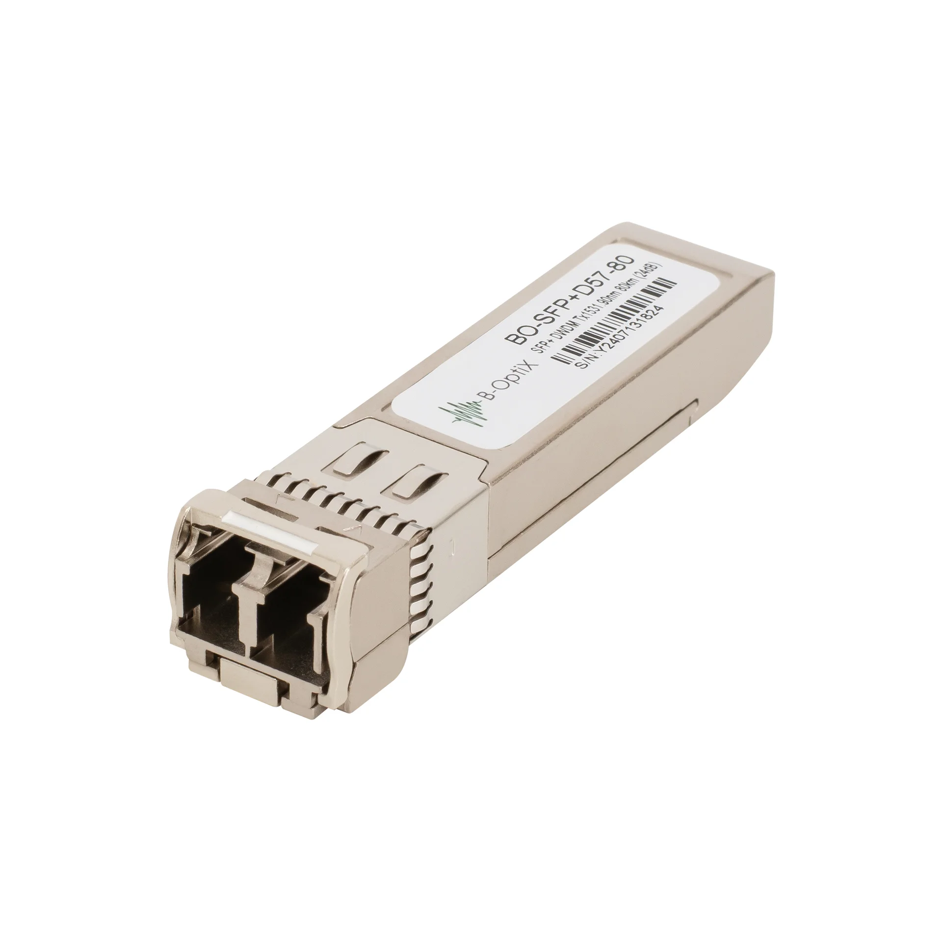 B-OptiX BO-SFP+D57-80 - Двухволоконный модуль, SFP+ DWDM 10GBASE-ZR/ZW, разъем LC, рабочая длина волны 1531.90нм, дальность до 80км (24dB) купить в Казани 	Характеристики										Общие																Тип модуля										DWDM														Скорость модуля