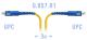B-OptiX BO-PC-SC/UPC-A-3m - Патчкорд оптический прямой SC/UPC - SC/UPC, SM (G.657.A1), Simplex, 3 метра
